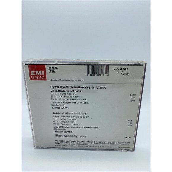 Tchaikovsky & Sibelius: Violin Concertos ~ Nigel Kennedy ~ Classical ~ CD ~ VG - Picture 3 of 3